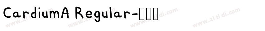 CardiumA Regular字体转换